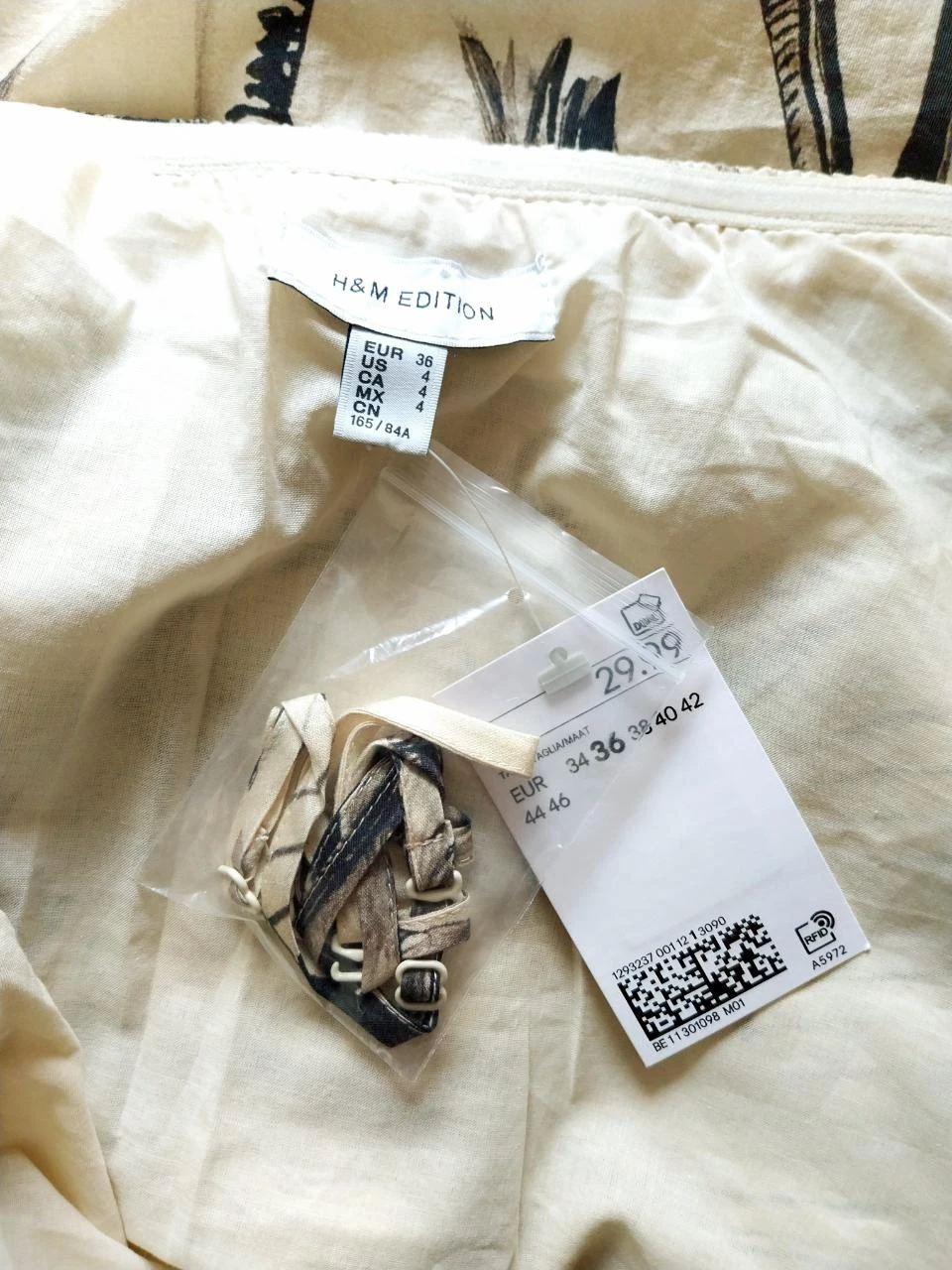 Top habillé drapé imprimé exotique H&M Taille 36 neuf – photo 10